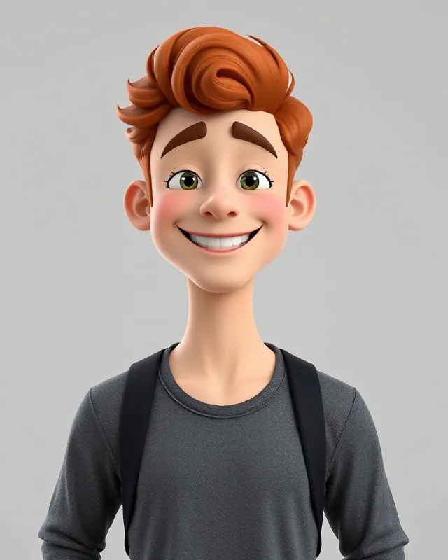 Animated sidekick: example AI influencer portrait