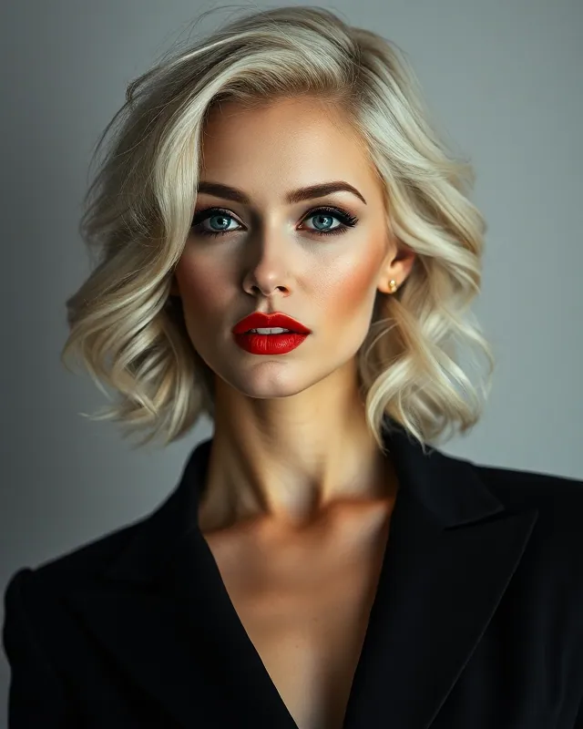 Film noir: example AI influencer portrait