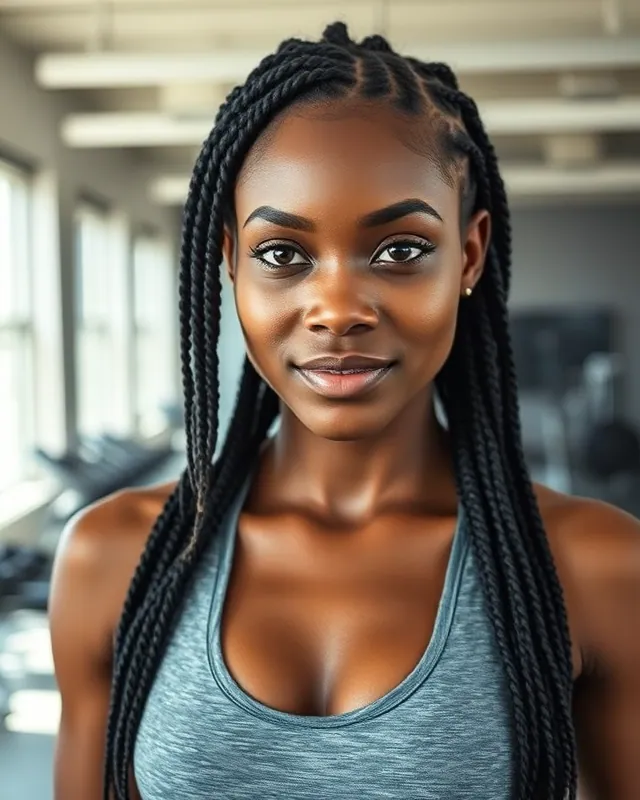 Fitness coach: example AI influencer portrait