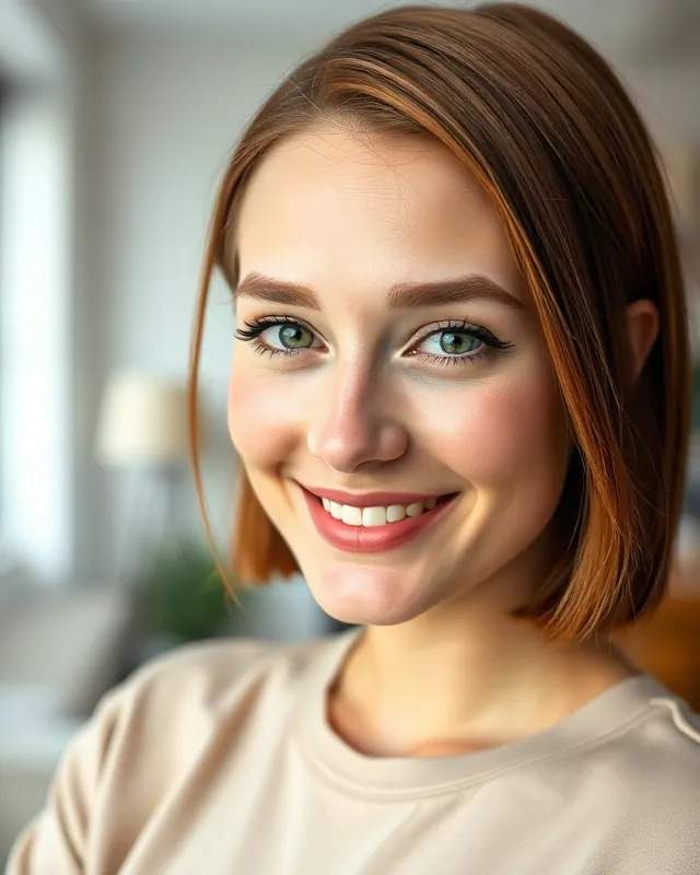 Skincare host: example AI influencer portrait